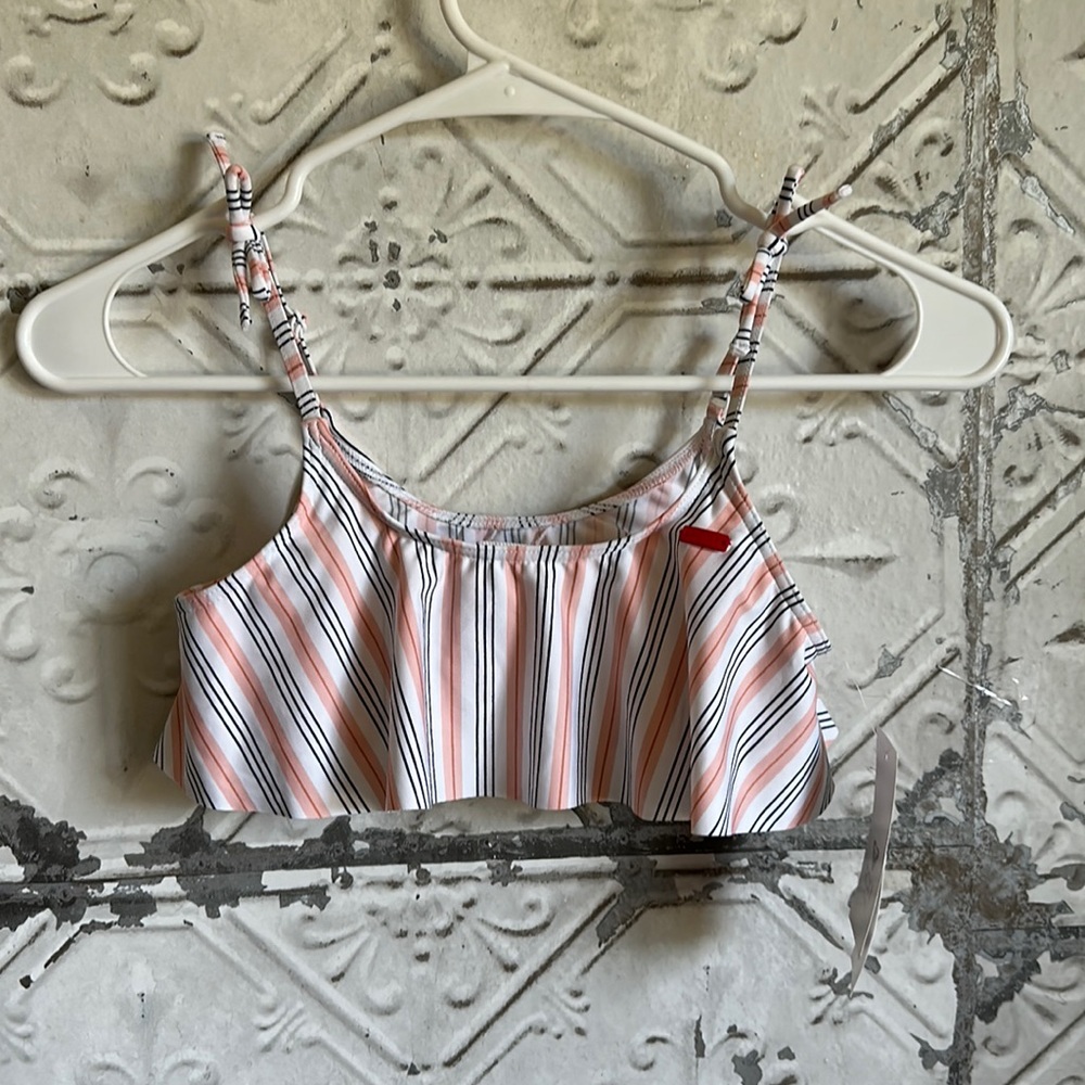 NWT roxy striped swim top